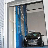Hydraulische goederenlift als autolift