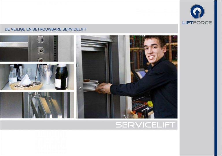 brochure van de servicelift keukenlift